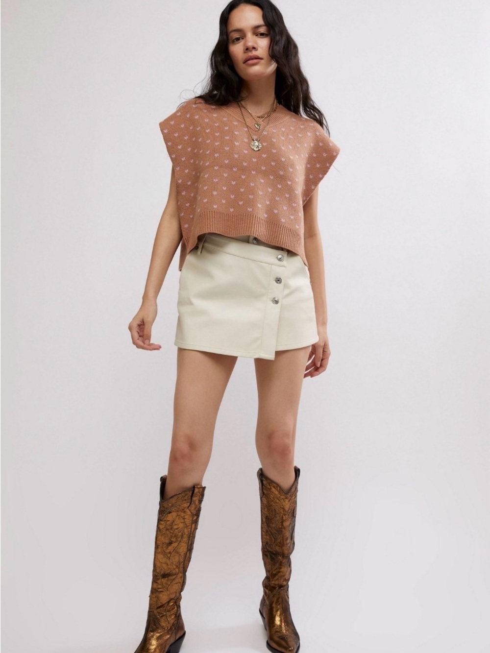Free people Pattern Easy Street Vest
